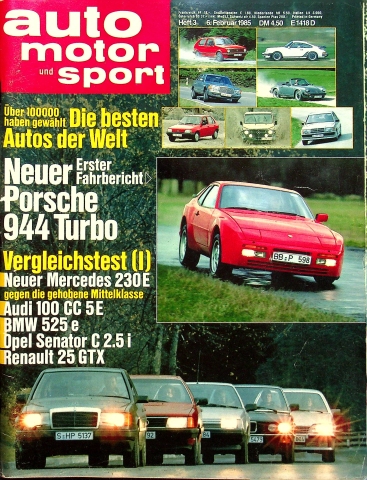 Deckblatt Auto Motor und Sport (03/1985)